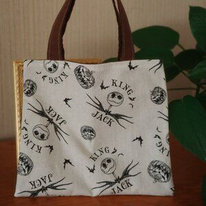 Handmade mini tote bag - Nightmare Before Christmas
